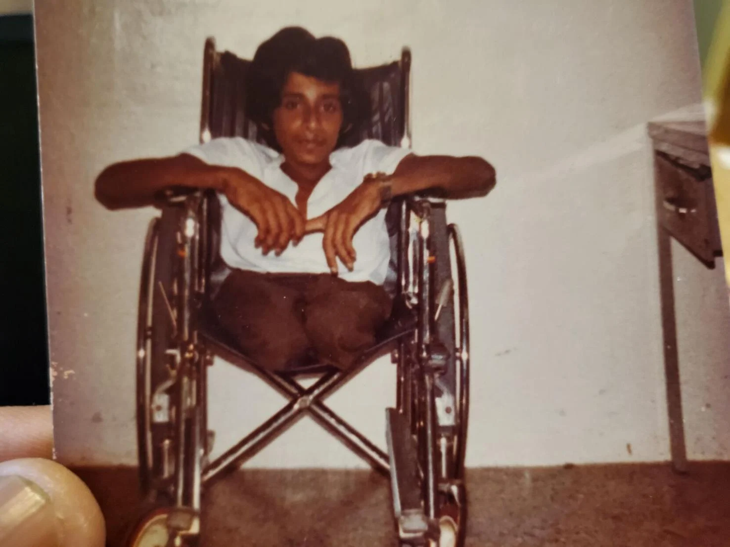 Sudhir 'Wheels' Ramessar, as a teenager (Image obtained at trinidadexpress.com)